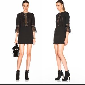 Self-Portrait Sheath Black Dress Size 8